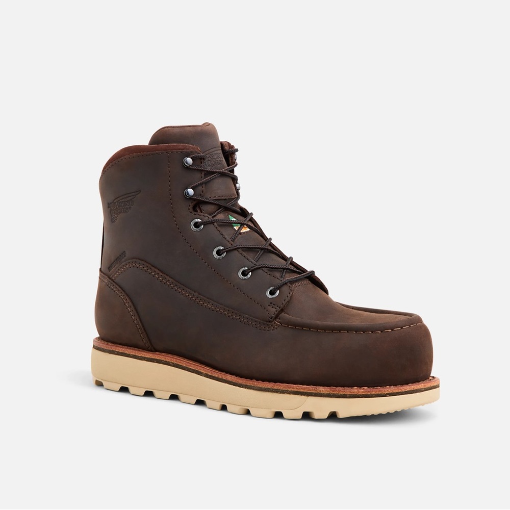 Red Wing Shoes Dark Brown Leather Boots